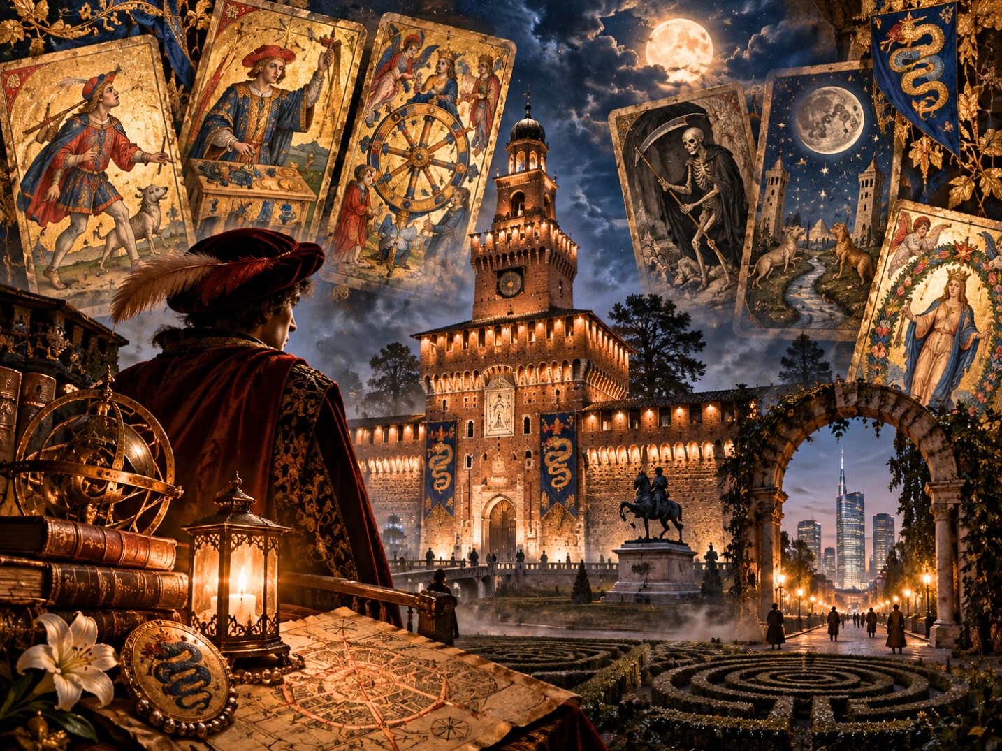 I Visconti e l'enigma dei tarocchi: significati e labirinti degli arcani maggiori